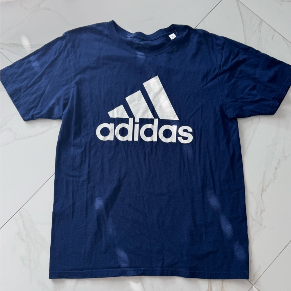 Blue Adidas The Go-To Tee Size Large